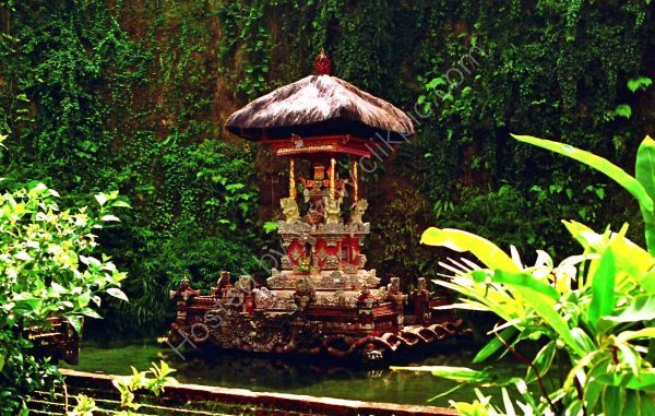 Shrine, Balinese Temple in Mountains, Bali
